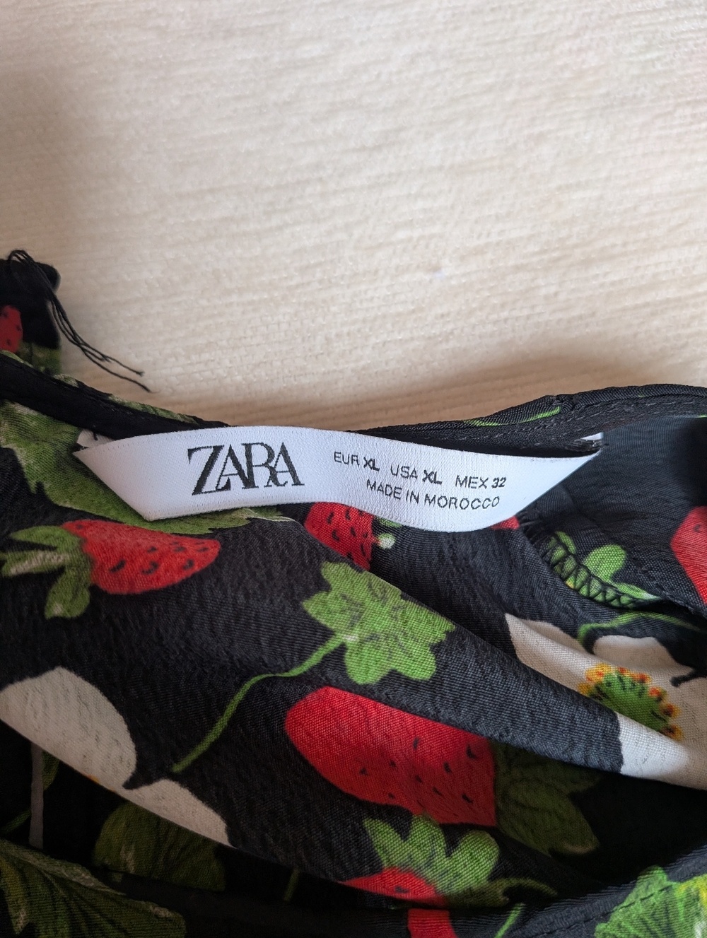 Zara Black Strawberry & Floral Romper - Picture 6 of 10